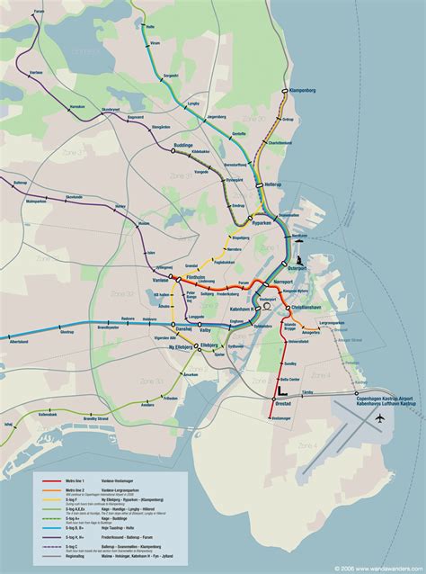 copenhagen metro system map